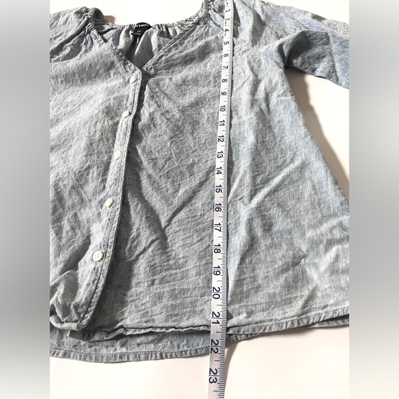 Joe Fresh 3/4 Sleeve Button Down Cotton Blouse Size S - Picture 6 of 8